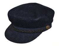 Cord Barge Cap Navy