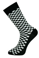 Checkerboard Sock Black/White