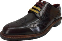 Leather Brogue Shoes Oxblood