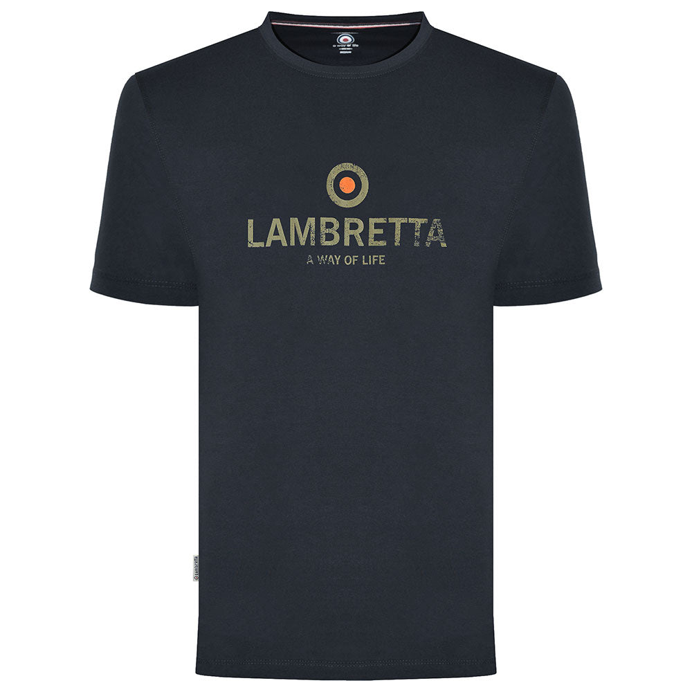 Broken Logo Tee Navy S