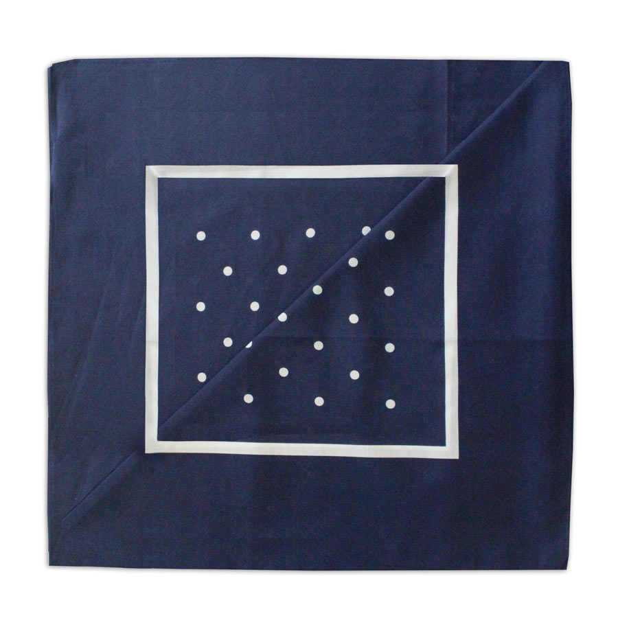 Navy / White Polka Dot Neckerchief