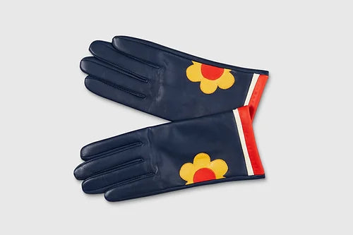 Woman's Daisy Gloves Navy