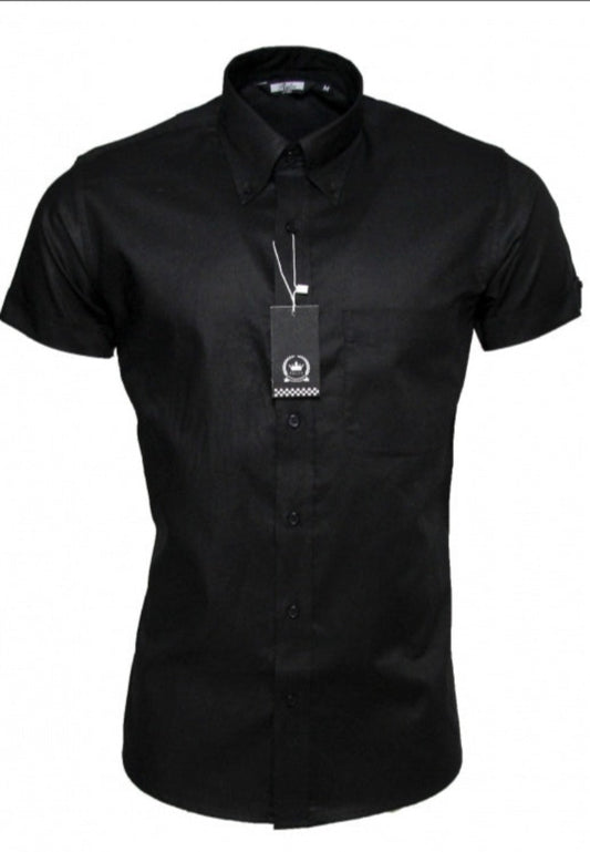 Oxford Short Sleeve Shirt Black