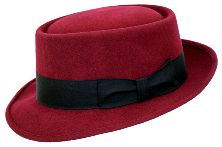 Porkpie Hat Maroon
