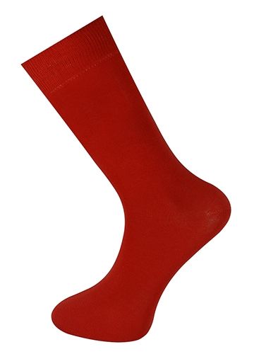 Plain Ankle Sock Red 4-7