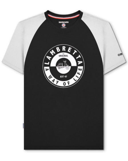 Scooter Two Tone Tee Black/White