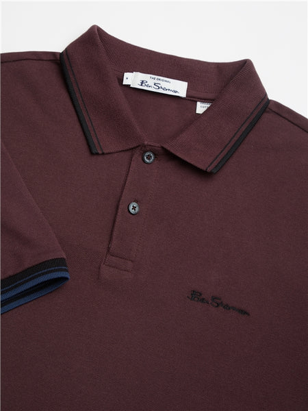 Signature Polo Shirt Bordeaux