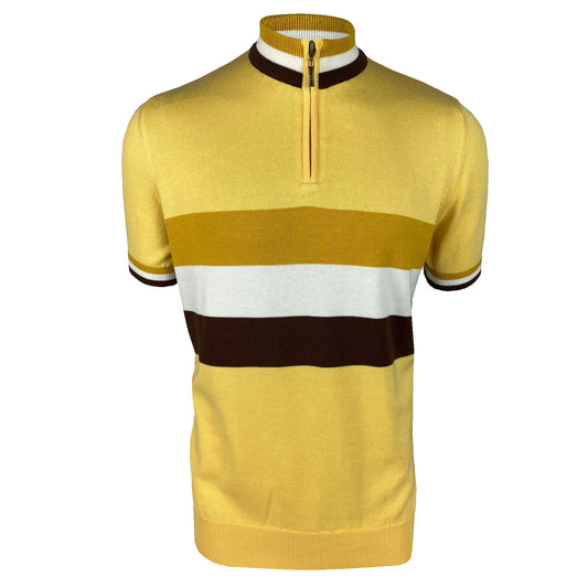 Stripe Front Fine Gauge Cycling SS/2465 Lemon XL & 2XL