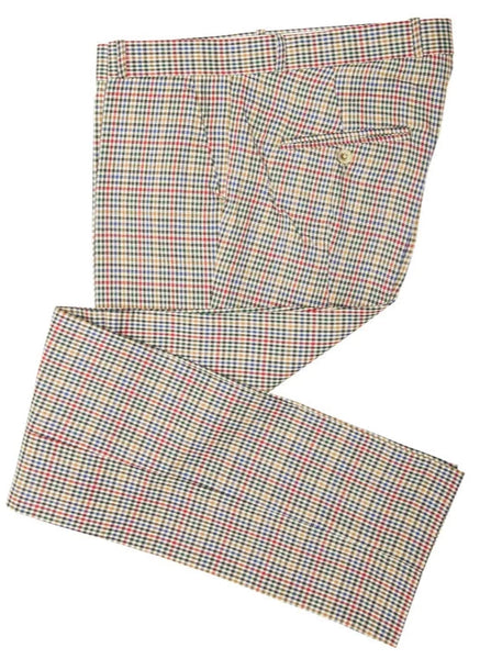 Tweed Chequered Trousers Multi Coloured