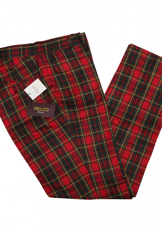 Tartan Trouser Red