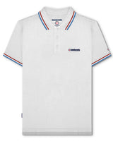 Twin Tipped Polo White(Red/Azure Blue)