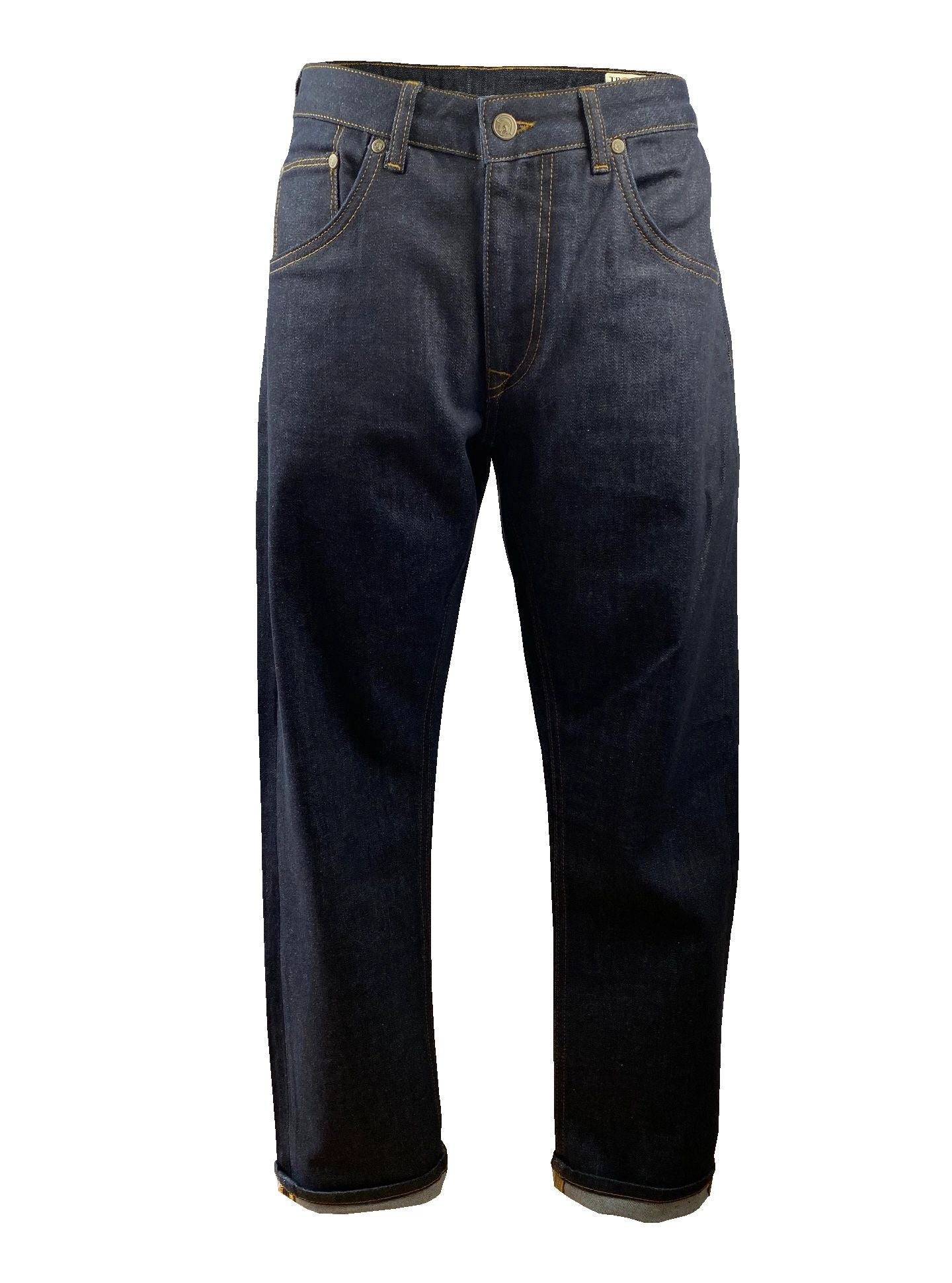 Zip Fly Stretch Straight Leg Badged Jean TC/1022 Raw
