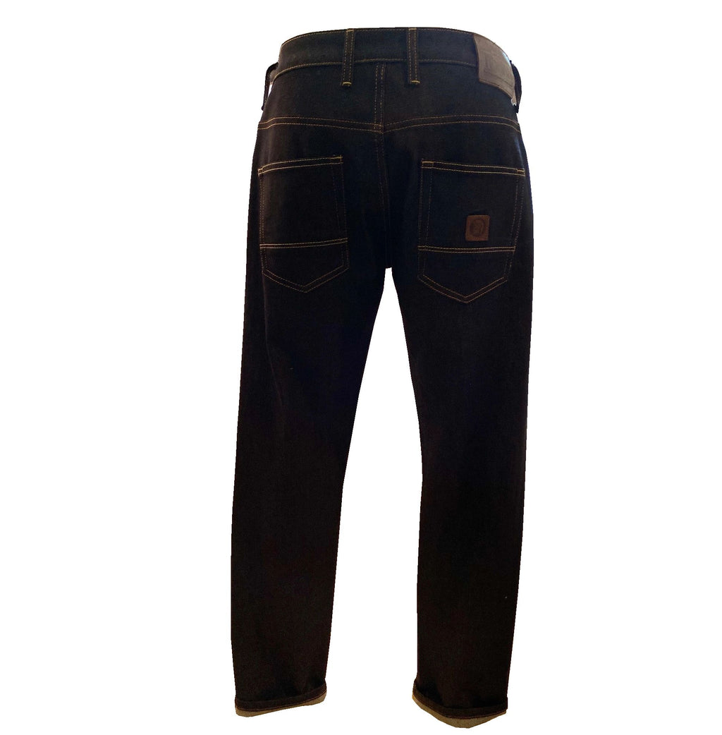 Zip Fly Stretch Straight Leg Badged Jean TC/1022 Raw