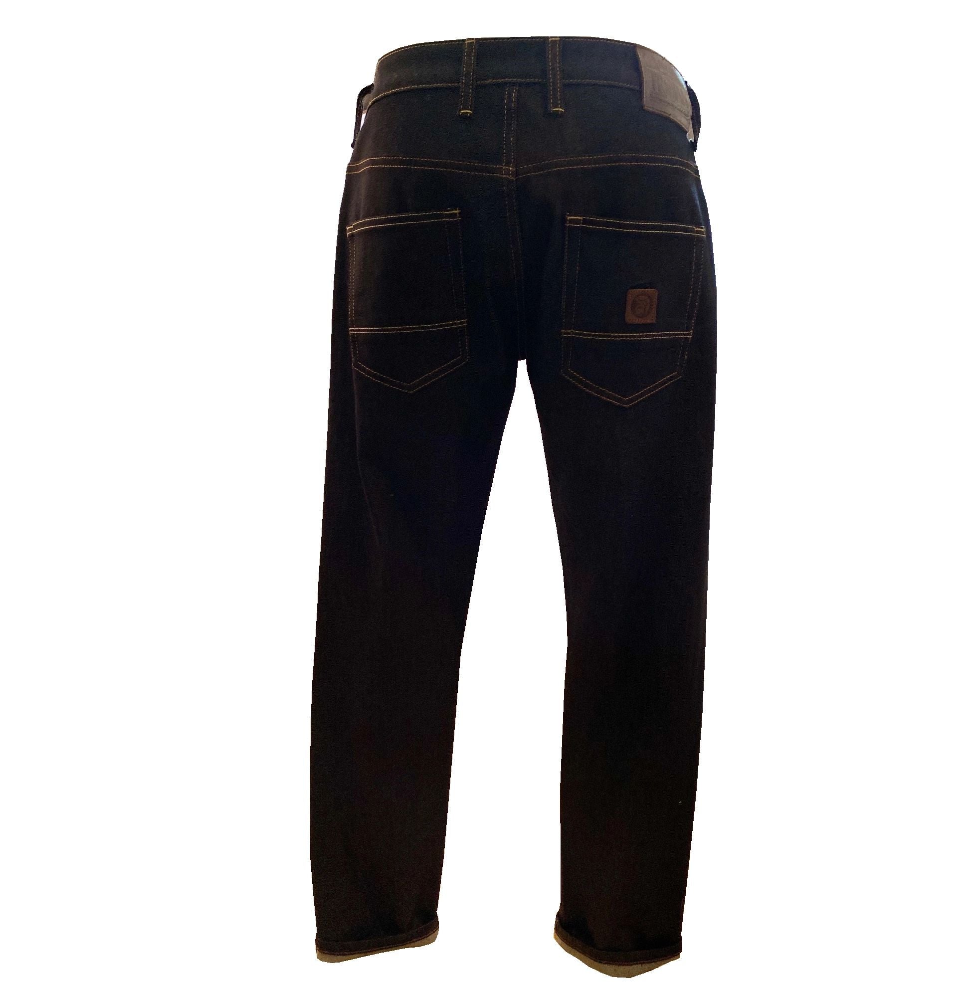 Zip Fly Stretch Straight Leg Badged Jean TC/1022 Raw