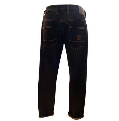 Zip Fly Stretch Straight Leg Badged Jean TC/1022 Raw