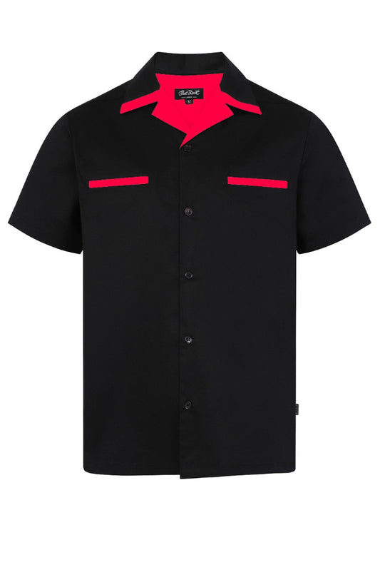 Donnie Bowling Shirt Black/Red