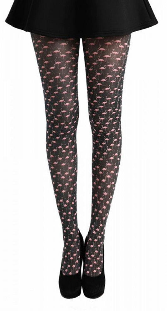 Flamingo Printed Tights
