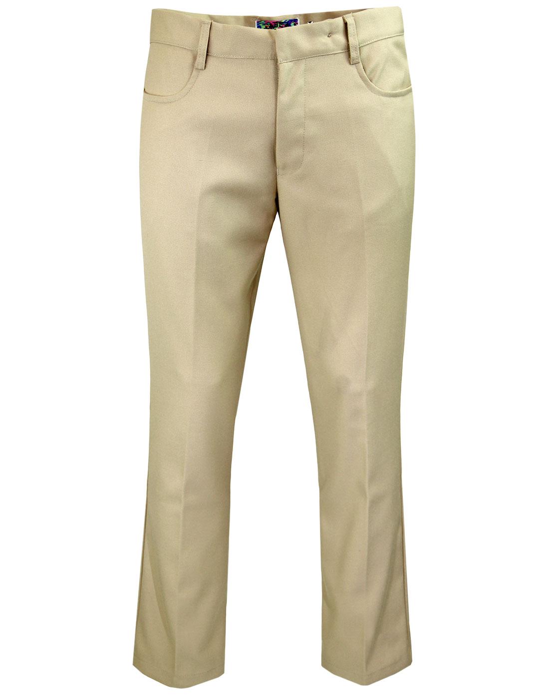 Men's Classic Hopsack Bootcut Trousers Sand 36"