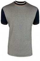 Houndstooth Panel Tee SS/2496 Navy