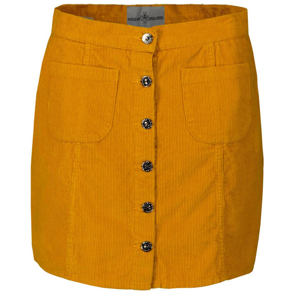 Suzy Mini Skirt in Gold Corduroy 16