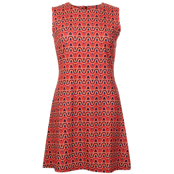 Daytripper Rainbow Wavy Lines Dress 16