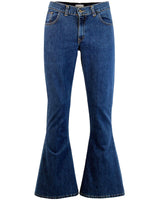 Rock Flare Denim Bellbotton Flares in Blue Stonewash