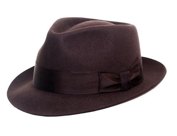 Manhattan Wool Trilby Brown