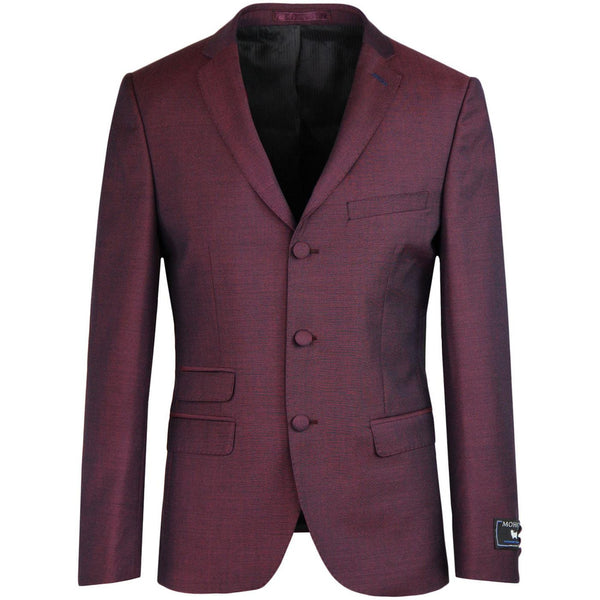 Mohair Tonic Suit Jacket Burgundy
