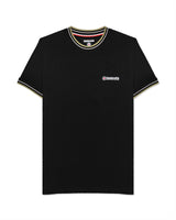 Tipped Twin Tipped Pique Tee Black