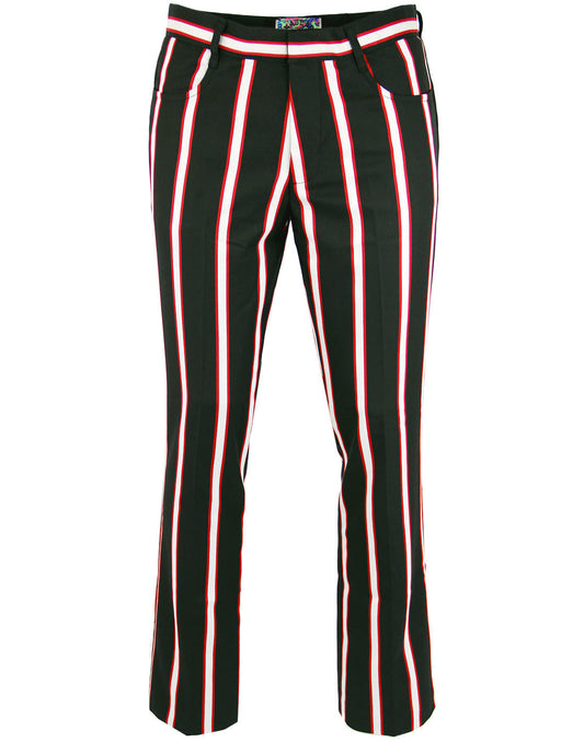 Hapshash Bootcut Trousers Black/Red/White 36"