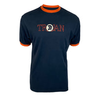 Trojan Outline Logo Tee TC/1004 Navy