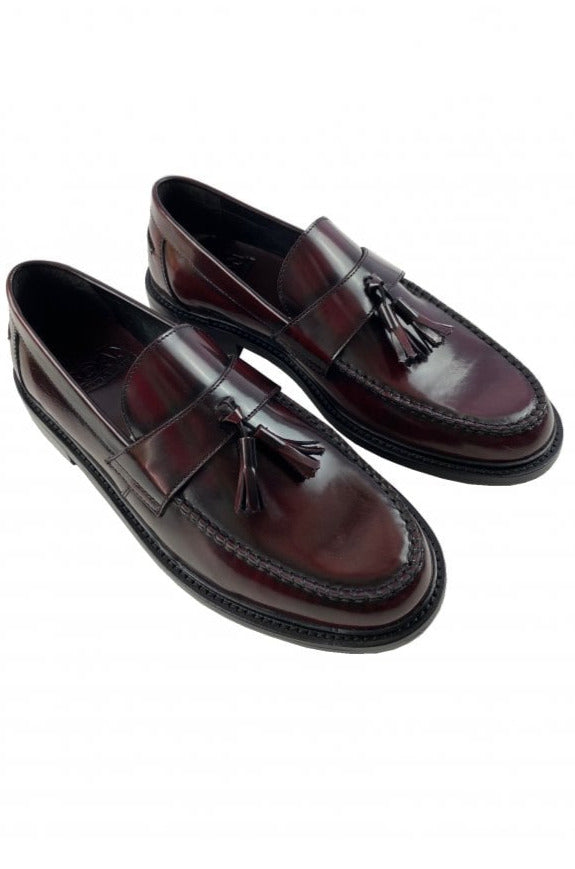 'Duke' Tassel Loafer Oxblood